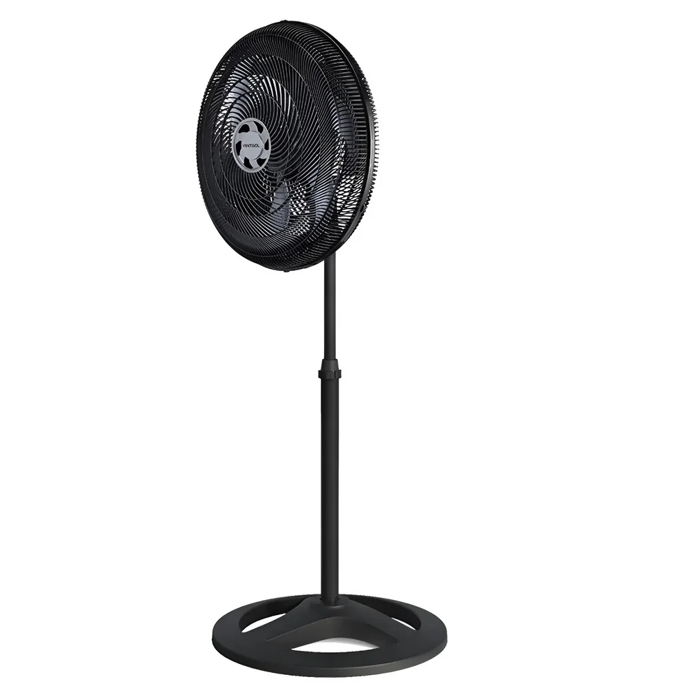 Ventilador de Coluna Preto Premium Oscilante 6 PAS 50CM 110V 135W Ventisol TURBO 6