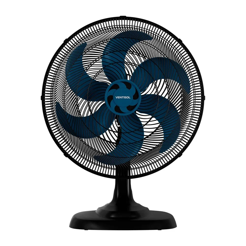 Ventilador de Mesa Azul Premium Oscilante 6 PAS 50CM 110V 135W Ventisol TURBO 6