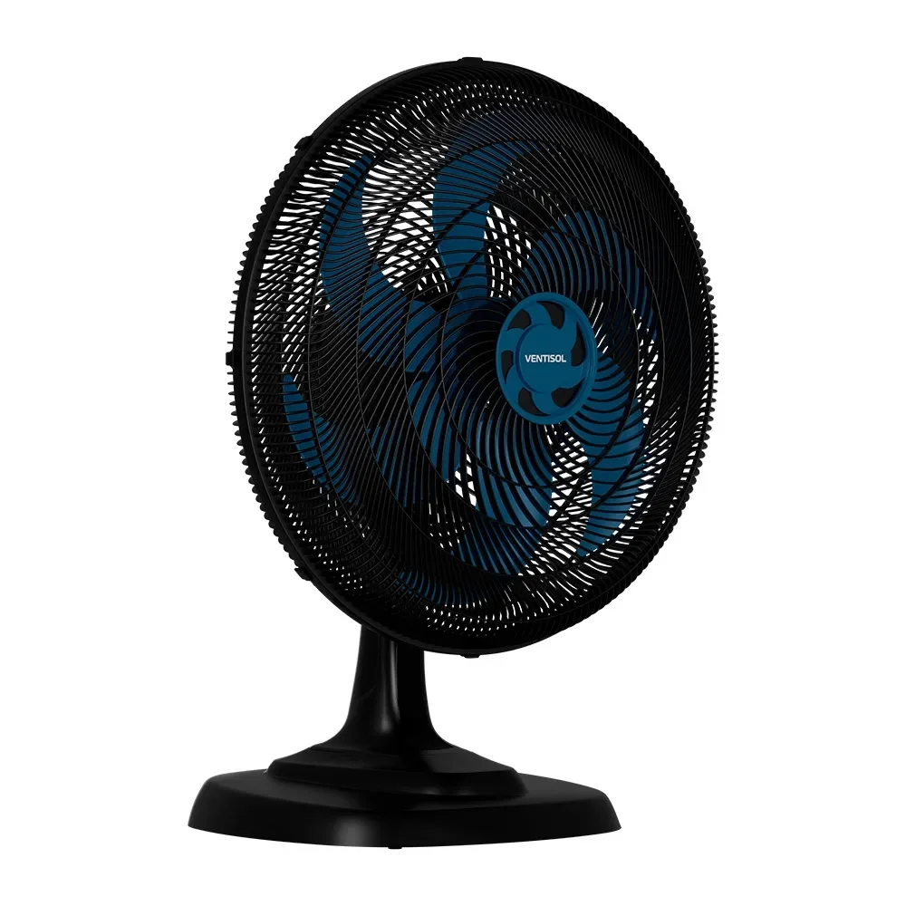 Ventilador de Mesa Azul Premium Oscilante 6 PAS 50CM 110V 135W Ventisol TURBO 6