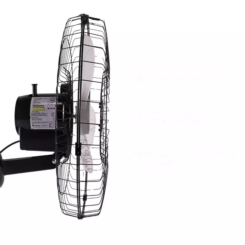 Ventilador de Parede Preto Oscilante 3 PAS 60CM Bivolt 210W Ventex TEX 6 MAX TURBO