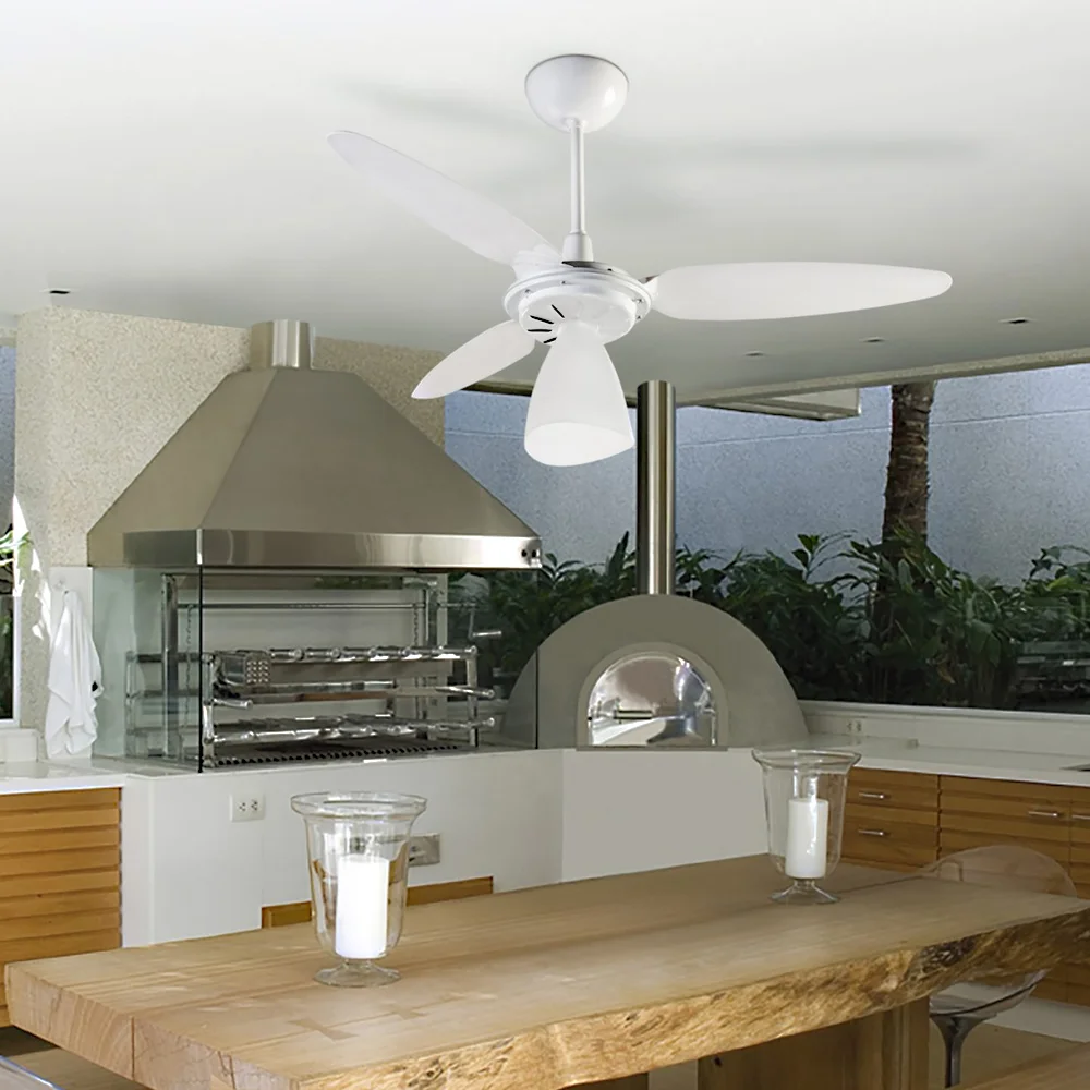 Ventilador de Teto Branco Premium 96CM 110V 130W Ventisol WIND LIGHT