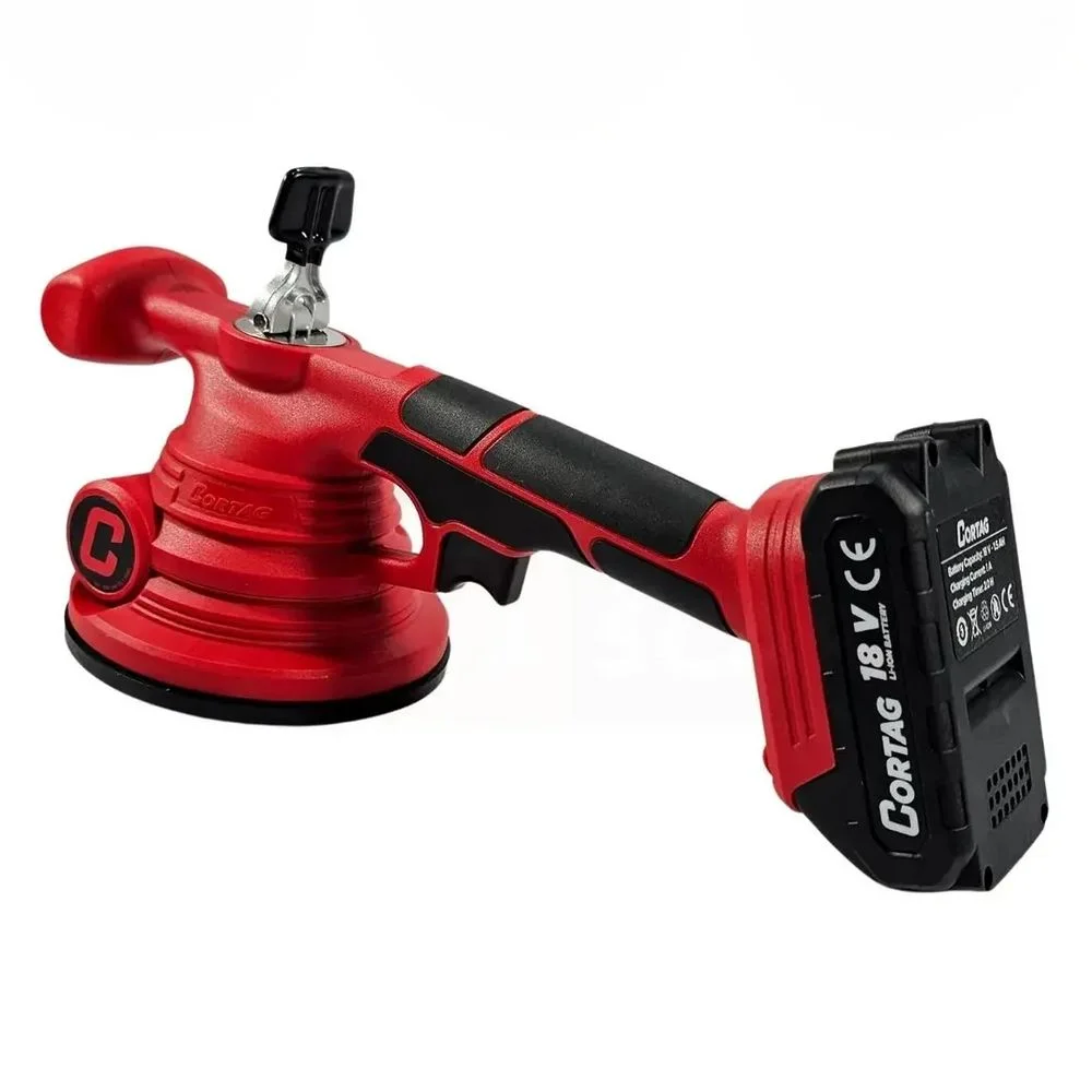 Ventosa Vibrador Assentamento Piso a Bateria 18V Brushless com Carregador e 1 Bateria 1,5AH Bivolt Cortag MAC-100