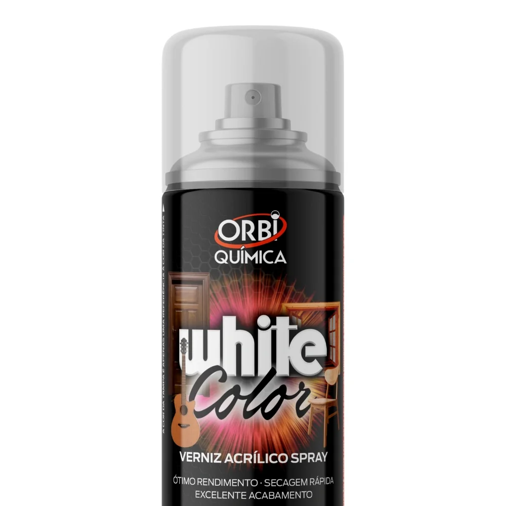 Verniz Brilhante Spray Uso Geral Orbi Spray 320ML Orbi WHITE COLOR