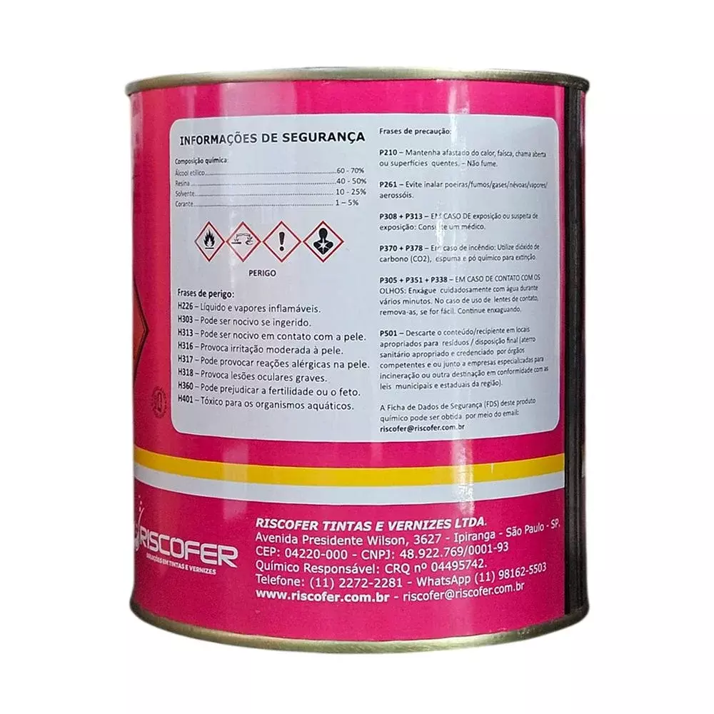 Verniz Protetivo Antioxidante Incolor 900ML Riscofer