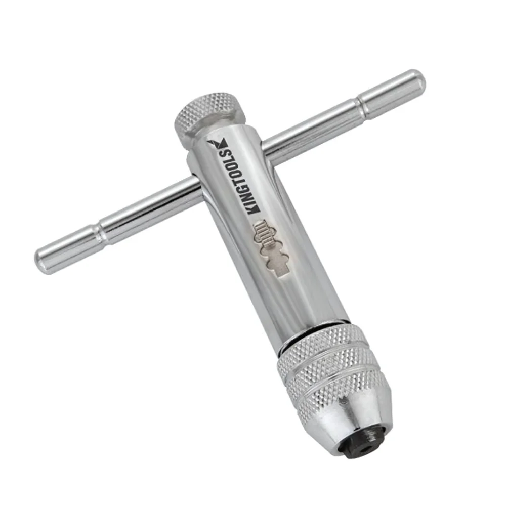 Vira Macho T Longo com Catraca M5-M12 7/32-1/2" Kingtools VMT2L