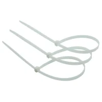 Abracadeira de Nylon Branca 100pcs 370X4,8MM Thompson 609