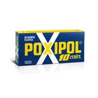 Adesivo Epoxi 10 Minutos Cinza 2pcs Solda Plastica 21G Tbr POXIPOL