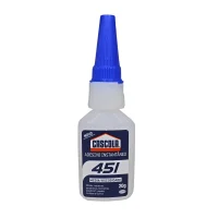 Adesivo Instantaneo Cascola Para Metal Madeira Plastico e Outros 20G Loctite 451