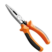 Alicate de Bico Chato Isolado 1000V NBR9699 NR10 Cabo Laranja/Preto CRV 6" Tramontina Pro 44007/106