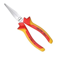 Alicate de Bico Chato Longo Isolado 1000V VDE EN/IEC60900 NR10 CRV 6.1/2" Gedore VDE8120H