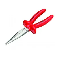 Alicate de Bico Meia Cana Isolado 1000V VDE EN/IEC60900 NR10 Duplo Isolamento CRV 6.1/2" Gedore VDE8132