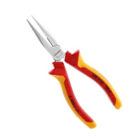 Alicate de Bico Meia Cana Isolado 1000V VDE EN/IEC60900 NR10 CRV 8" Gedore VDE8132H
