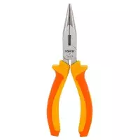 Alicate de Bico Meia Cana Isolado Cabo Emborrachado CRV 6" Sata ST70041BST