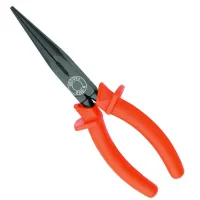 Alicate de Bico Meia Cana Longo Isolado 1000V Tipo Telefone NBR9699 NR10 CRV 8" Gedore 8132-200 IOX
