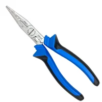 Alicate de Bico Meia Cana Multifuncional Isolado 1000V NBR9699 NR10 8" Gedore 8133-200JC