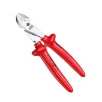Alicate de Corte Diagonal Isolado 1000V VDE Modelo Americano EN/IEC60900 Duplo Isolamento CRV 8" Gedore VDE 8316-200