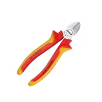 Alicate de Corte Diagonal Isolado 1000V VDE Modelo Sueco EN6/IEC60900 NR10 CRV 5.1/2" Gedore VDE 8314-140 H