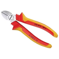 Alicate de Corte Diagonal Isolado 1000V VDE Modelo Sueco EN/IEC60900 NR10 CRV 6.1/2" Gedore VDE 8314-160H