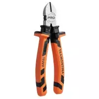 Alicate de Corte Diagonal Isolado 1000V NBR9699 NR10 Cabo Laranja/Preto CRV 6" Tramontina Pro 44003/106