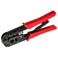 Alicate Prensa Terminal com Catraca 6 e 8 Contatos RJ11/12/45 Multitoc 568R