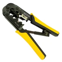 Alicate Prensa Terminal com Catraca 6 e 8 Contatos RJ11/12/45 Stanley 96225