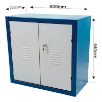 Armario de Parede para Ferramentas Com 2 Portas e 1 Prateleira 60X30X64CM Fercar ARM-08