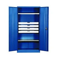 Armario Vertical para Ferramentas Com 4 Gavetas 2 Prateleiras e 2 Portas 190X50X95CM Gedore 52640