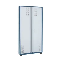 Armario Vertical para Ferramentas Com 4 Prateleiras e 2 Portas 90X37X185CM Marcon AM-71