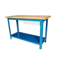 Bancada Aberta Tampo de Madeira Com 1 Gaveta e 1 Prateleira 150X60X92CM Fercar 151CD