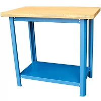 Bancada Aberta Desmontavel Tampo de Madeira Com 1 Prateleira 100X60X90CM Fercar 100CDD