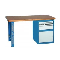 Bancada Tampo de Madeira Com 1 Modulo de 3 Gavetas e 1 Porta 150X70X84CM Gedore 30830-84522