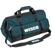 Bolsa de Nylon para Ferramentas Base Reforcada e Emborrachada 50X28X25CM Wesco WS9780