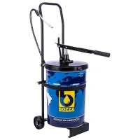 Bomba Manual com Balde para Graxa Com Carrinho e Mangueira 1,3M 20KG Bozza 8622-R20-G3