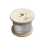 Cabo de Aco Galvanizado Encapado Fornecido Em Metro Construcao 6X7 Alma de Fibra 4,8MM 3/16" Worker 195138