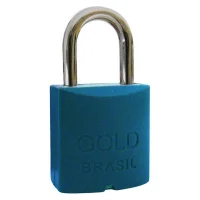 Cadeado de Latao Azul 30MM Gold GCC200038