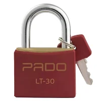 Cadeado de Latao Mesmo Segredo Vermelho 30MM Pado SMLT30S1