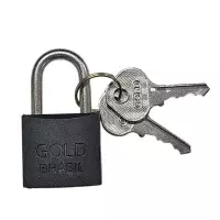 Cadeado de Latao Preto 25MM Gold GCC200031
