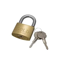 Cadeado de Latao Tetra-Chave 50MM Gold
