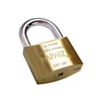 Cadeado de Latao Tetra-Chave 50MM Papaiz CRT50
