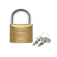Cadeado de Latao Tetra-Chave 70MM Papaiz CRT70