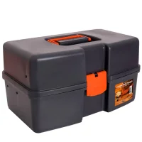 Caixa Plastica Bau para Ferramentas Com 3 Bandejas 14"-37CM Presto 96004