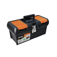 Caixa Plastica Bau para Ferramentas Com Bandeja Fecho Metalico 16"-42CM Arqplast STONE PRO ACO