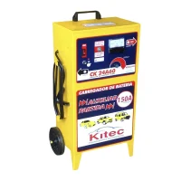 Carregador de Bateria Rapido e Lento com Auxiliar de Partida 50A 2-12/24V Bivolt Kitec CK24A60