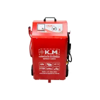Carregador de Bateria Rapido e Lento com Auxiliar de Partida 100A 2-12/24V Bivolt Km KME100A/2B