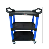 Carrinho de Ferramentas Aberto Azul Com 3 Prateleiras 81X43X90CM Sigma 0699990062