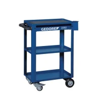 Carrinho de Ferramentas Aberto Com 1 Gaveta 3 Prateleiras e Suporte para Morsa N3 60X37X91CM Gedore 1550