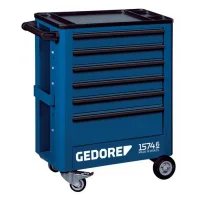 Carrinho de Ferramentas Fechado Com 6 Gavetas 63X39X84CM Gedore 1574-6