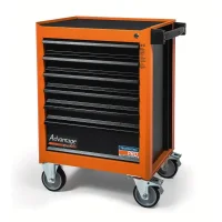 Carrinho de Ferramentas Fechado Laranja com 6 Gavetas 85X46X65CM Tramontina Pro 44950/010