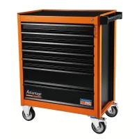 Carrinho de Ferramentas Fechado Laranja com 7 Gavetas 100X46X85CM Tramontina Pro 44950/011