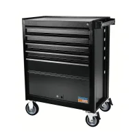 Carrinho de Ferramentas Fechado Preto com 5 Gavetas e 1 Porta 100X46X84CM Tramontina Pro 44950/959